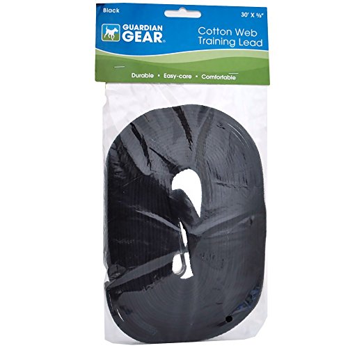 Guardian Gear Cotton Web Training Lead 30 Ft Black - color: Black, size: 30-Feet