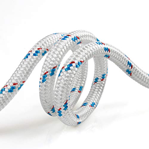 Perantlb Double Braid Rope, 5/8 inch by 150 feet, Weather Resistant Polyester Material, can be Used as Climbing Rope, Boat Rope…