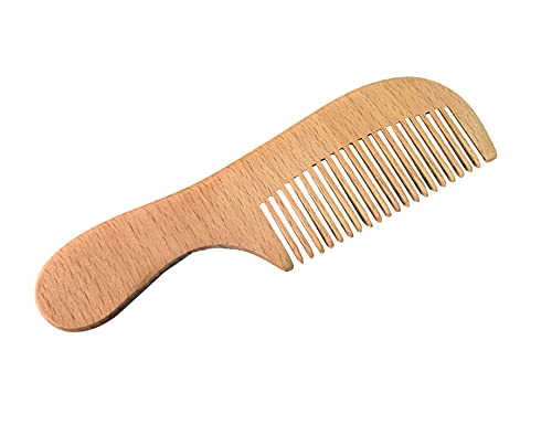 3 Piece Baby Hair Brush and Comb Set | Natural Wooden Hairbrush, Soft Goat Bristles, For Cradle Cap, Scalp Grooming Product - color: Walnut