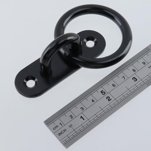 4Pcs 8mm 304 Stainless Steel Horse Tie Rings - size: 8mm
