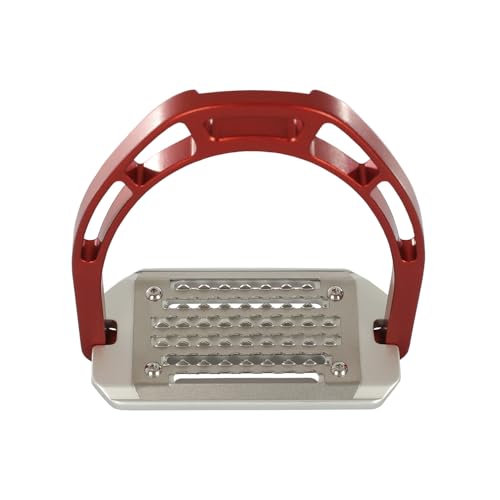Acavallo Arco Evolution Alupro Stirrups, One Size, Red, Set of 2