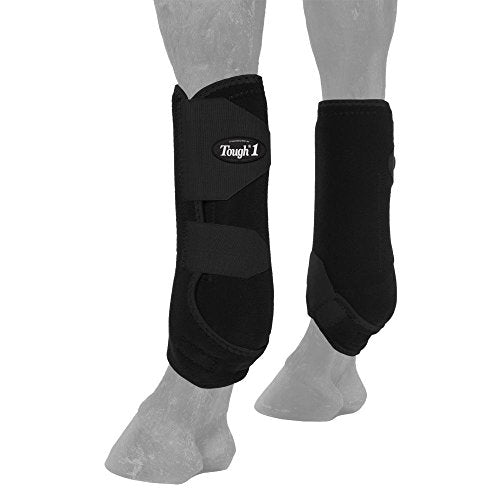 Tough 1 Vented Sport Boots Front - color: Black