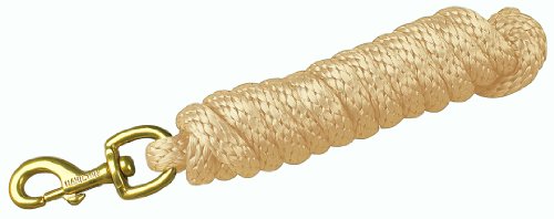 Hamilton Poly Lead with Bolt Snap, Gold, 5/8" Thick x 10' Long - color: Gold
