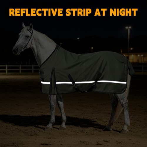 Horse Turnout Blanket, Waterproof Rain Sheet, 600D Oxford - size: 54IN