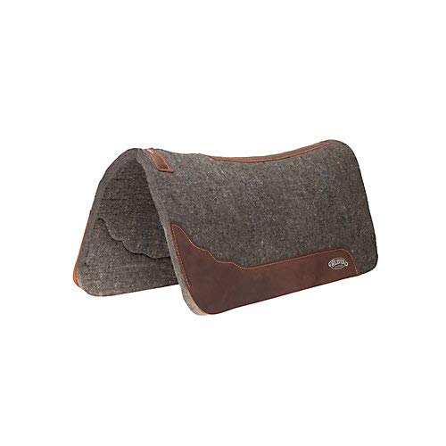 Weaver Equine 30X30 Gray Contoured Felt Saddle Pad, 3/4", Gray