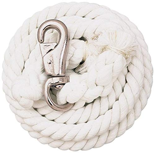 Weaver Leather Cotton Lead Rope, White, 10'
