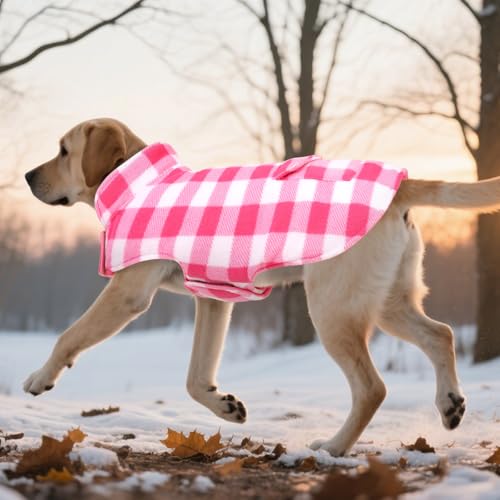 ASENKU Reversible Dog Winter Coat, Dog Jacket for Small Medium Large Dogs - color: Pink, size: X-Small