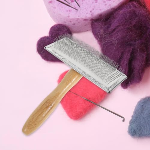 Mobestech Wool Carder Hand Carders for Wool and Carding Brush for Needle Felting Craft Projects and Beginner Felting Brush Use 6.02 X 4.64 X 1.10 in