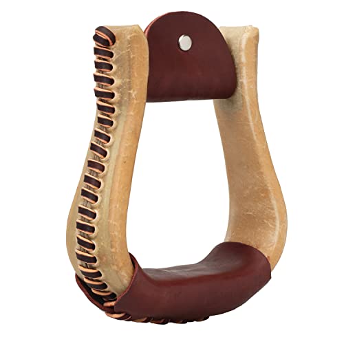 Weaver Leather SupplyStirrup - color: Burgundy, size: 3" Neck, 2" Tread, 5-1/4" Height and 5-1/4" Width.