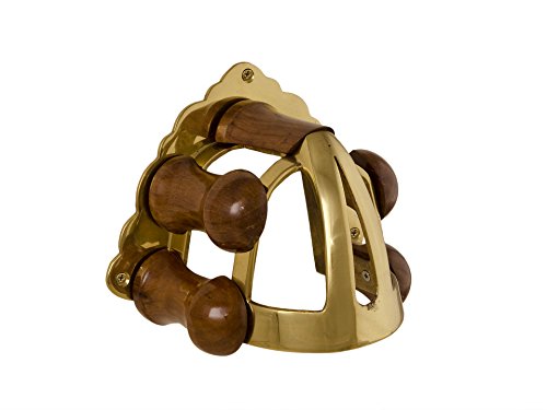 Brass and Wood Bridle Rack