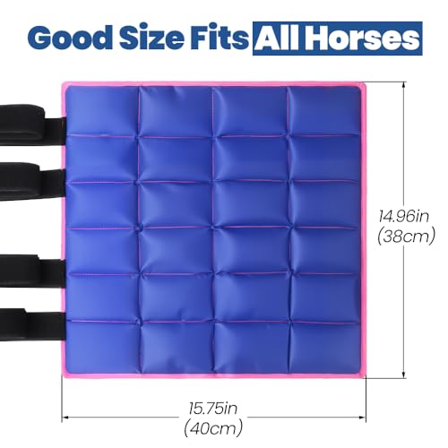 Ice Boot for Horse Reusable Cool Gel Pack Leg Wrap for Injury, Adjustable Ice Horse Leg for Hock, Ankle, Knee, Legs, Boots, and Hooves