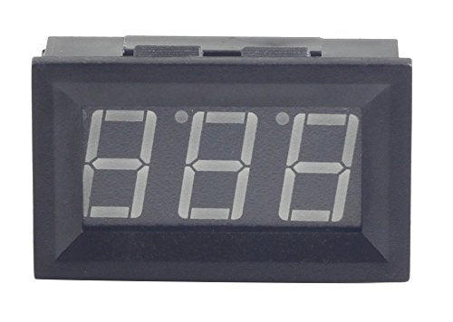 UCTRONICS 0-167°F Fahrenheit Digital Temperature Meter Blue LED Display 10K MF55 Type NTC Thermistor Temp Sensor 2-Wires Reverse Polarity Protection with Black Case