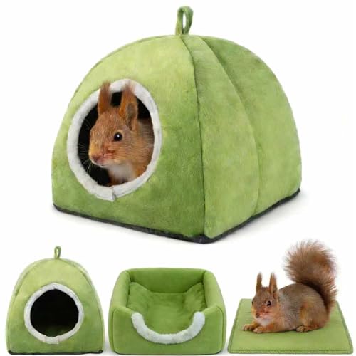 Squirrel Hideout Nest, Washable Bed & Hideaway House