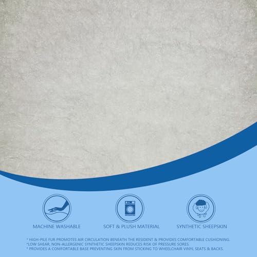 Faux Synthetic Sheepskin Bed Pad Wheelchair Blanket Wheelchair Leg Rest Pad Foot Protectant Recliner Leg Cushion Footrest Cover Foot Armrest Covers Footplate Protector(Apricot) (Seat & Backrest Pads) - size: Seat & Backrest Pads