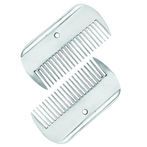 4" Mane & Tail Comb for Horses – Ergonomic Design for Gentle Detangling and Grooming – Ideal for Equine Hair Care and Maintenance (Small Gap 4") - size: Small Gap 4"