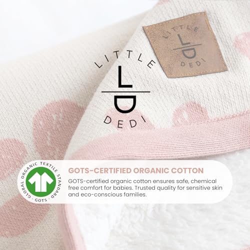 Baby & Pet Blanket, Cotton Sherpa, Pink Beige, 30x40 in - color: Pink