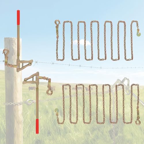 2 Pack Chain Link Fence Stretcher Tool, Steel Fence Wire Tensioner