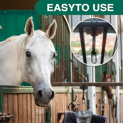 Horse Bucket Strap Heavy Duty Bucket Hanger with Carabiner Clip