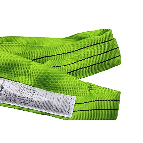 4 Pack 6FT Endless Round Slings, 2” Spanset Round Slings, Polyester Endless Loop Lifting Straps, 5300lbs Vertical Capacity, Heavy Duty Rigging Strap for Lifting and Towing