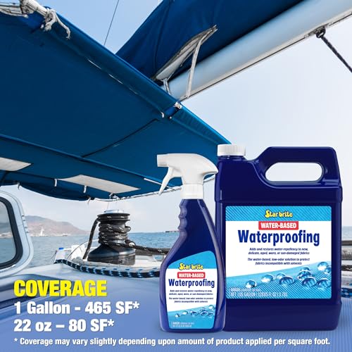 STAR BRITE Water-Based Waterproofing & Fabric Protectant - Low Odor Waterproofer for All Materials- 1 GAL (082200) - style: 1 Gallon