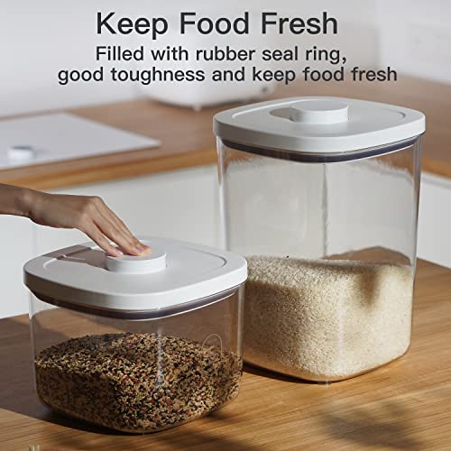 20-25 lbs Rice Dispenser,10.5 Qt/10 L/22-25 lbs Rice Container Storage with Measuring Cup & Brush Food Cereal Container Bins Household for Kitchen Pantry Organization (AY-10KG-WHITE) - color: AY-10KG-WHITE