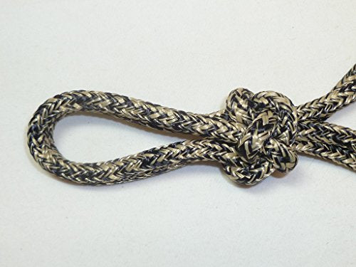 Horse Pocket Halter, Quick Catch Halter - 1/4" Polyester Rope - color: Black/Tan Blend