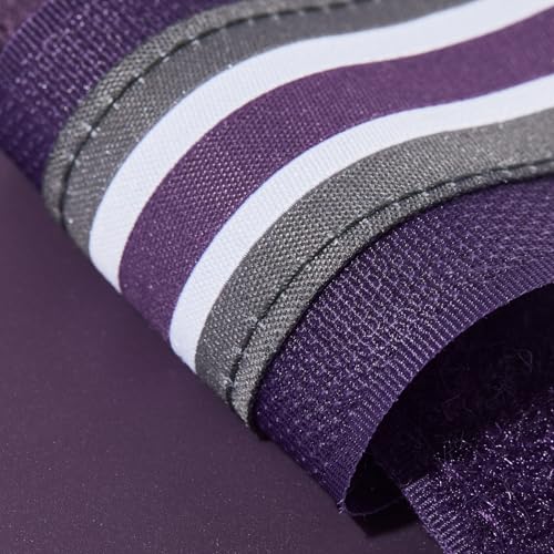 HORZE Adepto Open Front Tendon Boots | Durable Shell with Neoprene Lining - Blackcurrant Purple - Warmblood - color: Blackcurrant Purple, size: Warmblood