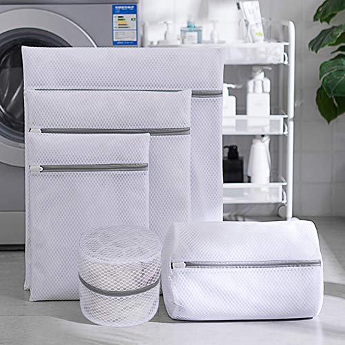 Mesh Laundry Bags for Delicates(2XL+2L), Laundry Bags Mesh Wash Bags, 125gsm Lingerie Bags - size: Set of 4(2L+2XL)