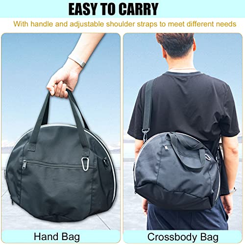 Helmet Bag,Motorcycle Helmet Storage Bag,Lightweight Soft Fleece Lining Water-resistant 1680D Oxford with Strap, Reflective Strip (Black)