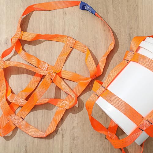 1 Pcs Bucket Sling with Bands for 5 Gallon Bucket Strap Harness Webbing Sling Lifting, 200lbs Capacity