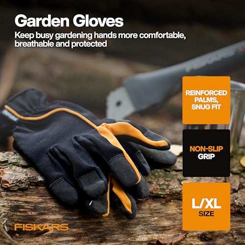 Fiskars 5-Piece Flower Gardening Essentials Set, Floral Pruner, Trowel, Cultivator, Gloves & Kneeling Cushion, Easy Action Bypass Blade with Wire Cutter & Stem Stripper, Lightweight Rustproof - style: Floral Tool Gift Set
