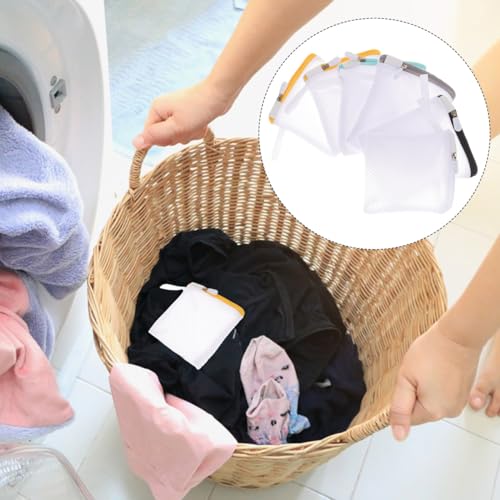 6Pcs Mesh Laundry Bags for Delicates with Zipper Small Washing Machine Laundry Bags Organizer for Travel Lingerie Bra Socks Foldable Lightweight Storage Net
