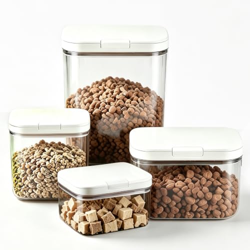 LivLab Mker 25 lb Airtight Dog Food Storage Container with Scoop - color: (D1035)-1.2L-2