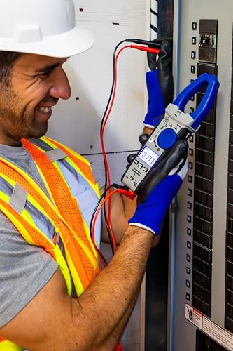 Westinghouse True RMS Digital Auto-Ranging 6000 Counts Clamp Meter, Current to 600 A, AC/DC Voltage to 1000 V, Resistance and Continuity, with Relative Mode and VFD, Incl. Case and 2 Year Warranty