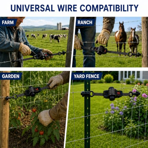 Retractable Fence Barbed Wire Stretcher Tool,11.5' STRP Dual-Mode - color: Black