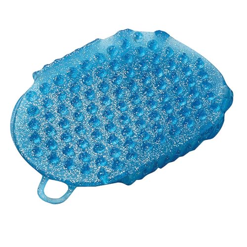 ROMA Glitter Double Sided Massage Mitt - color: Blue