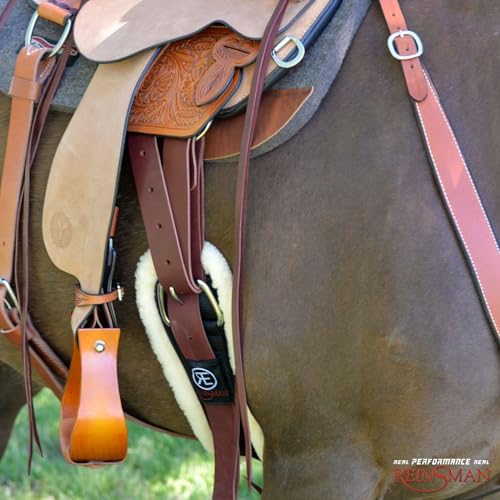 Reinsman Straight Fleece Cinch | Equestrian Horse Riding Western Durable Comfortable Versatile Plush Soft Girth with Stainless Steel Hardware & Removable Liners - size: 30"