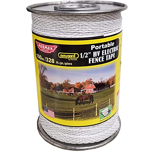 Baygard Electric Fence White Tape - 328 Feet 00692