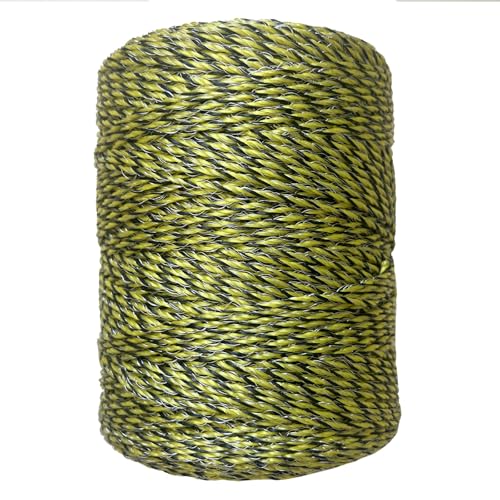 Upgraded Electric Fence Polywire 330 Feet,100 Meter,6 Stainless Steel Strands for Reliable Conductivity and Rust Resistance,Portable Electric Fence Rope - size: 330 Feet/100 Meters