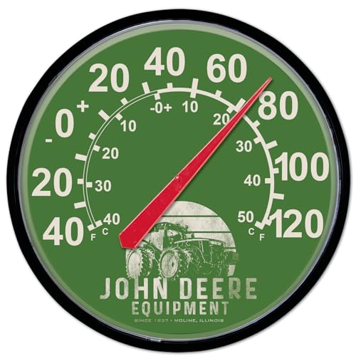 WinCraft Round Thermomether 12.75" John Deere - color: Equipment