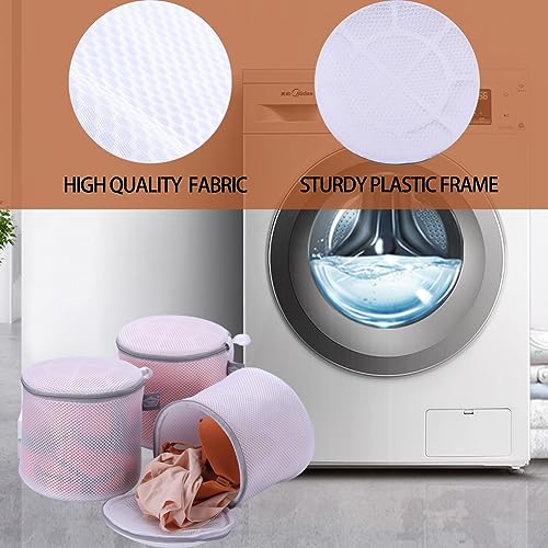 Large Bra Washing Bag for Laundry, Lingerie Bags for Washing Bras, 8", 3Pcs - size: 3L(8x8x8")