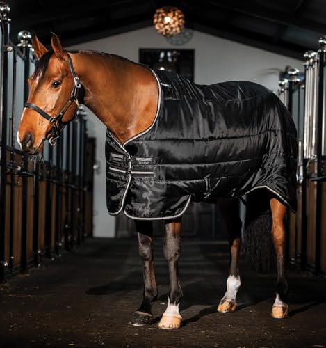 Horseware® Easy-Layer Stable 100g - Black/Black & Silver, 78 inches - size: 78 inches