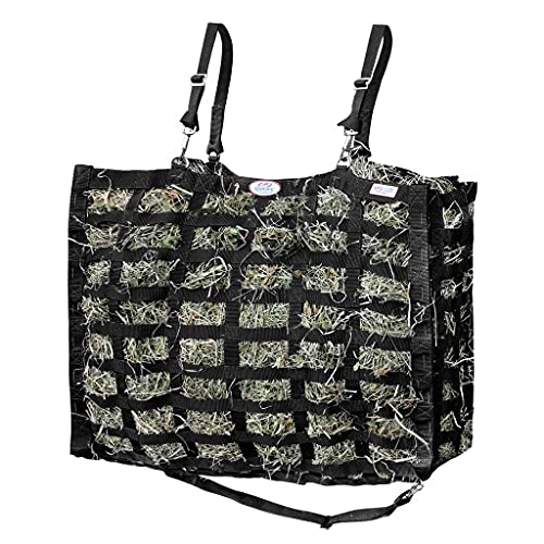 Large Superior Slow Feeder Horse Hay Bag with Super Tough Bottom and 1 Year Warranty