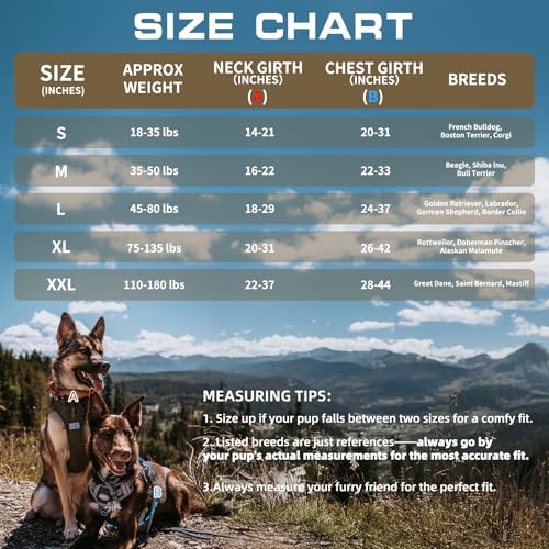 Auroth Tactical Dog Harness for Large Dogs No Pull Adjustable Pet Harness Reflective K9 Working Training Easy Control Pet Vest Military Service Dog Harnesses Army Yellow L | Easy Control with handle, Adjustable, Reflective, Military K9, for German Shepher