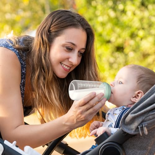 Momcozy Natural Baby Bottles, Wide-Neck, BPA Free Breast Milk Container
