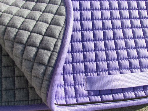 All-Purpose English Saddle Pads (Lavender w/Black Trim)