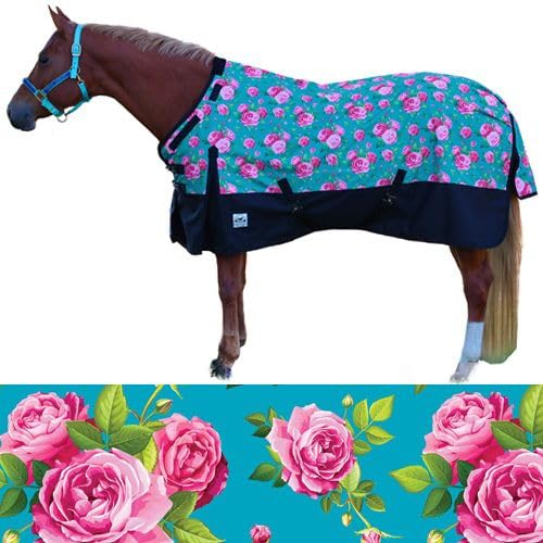 Roses 1200 Denier Adjustable Neck Waterproof Turnout Sheet - size: 90