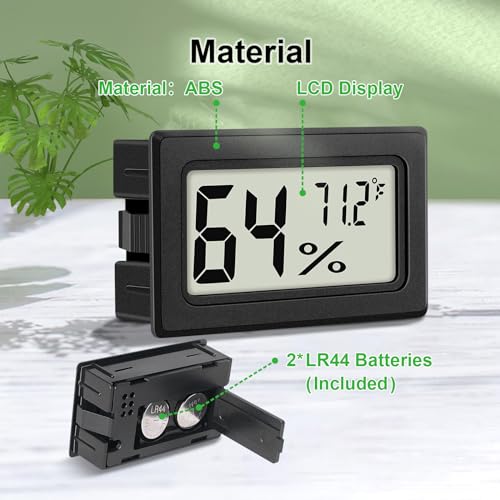 6-Pack Mini Hygrometer Indoor Humidity Meter Digital Thermometer