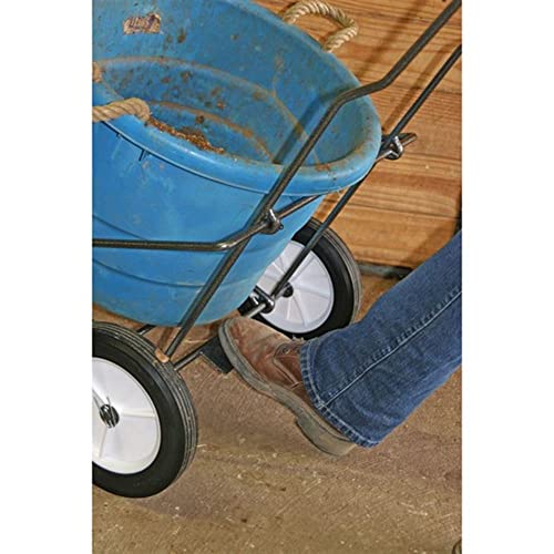 Easy-Up Fold Up Manure Dolly | Transports Full Loads Easily | Heavy Duty Powder Coated Steel Frame | Versatile Use | Folds Flat for Easy Storage and Transport | 5 Year Warranty