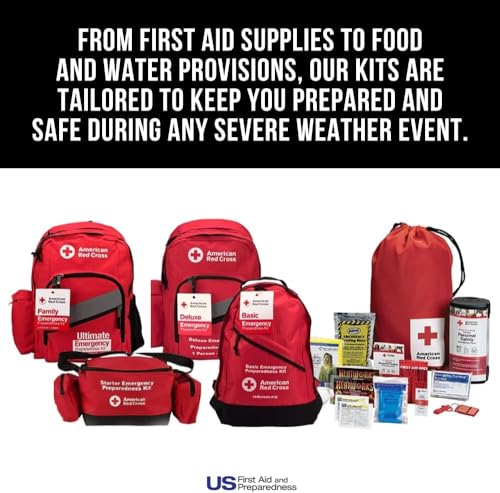 American Red Cross Officially Licensed Product, 50 Person First Aid Kit, 216 Piece Emergency Medical Supplies to Clean & Treat Minor Injuries, Hard Case Box for Home, Business, Job Site, Car